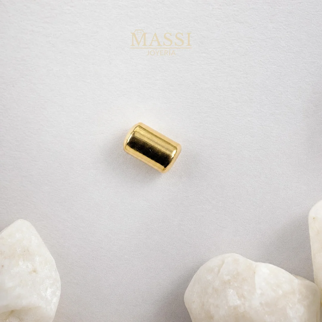 Canutillo #4 Liso de 4 × 6 mm en oro nacional en promociones de 1, 2, 5 y 10 unidades